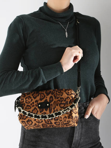 Sac Bandoulière Lp Mila louise Marron lp 23673LP1 vue secondaire 1