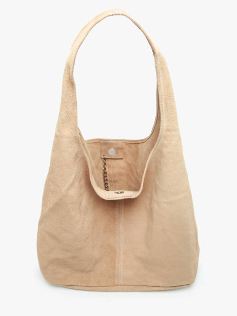 Sac Porté épaule Velvet Cuir Milano Beige velvet VE24062B vue secondaire 5