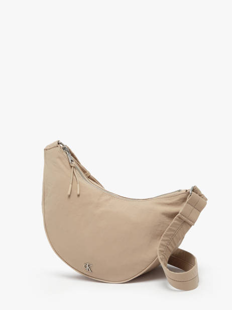Sac Bandoulière Luna Nylon Calvin klein jeans Marron luna 4K3095G vue secondaire 2