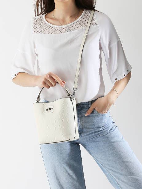 Sac Bandoulière K Ikon Karl lagerfeld Blanc k ikon A1W30468 vue secondaire 1