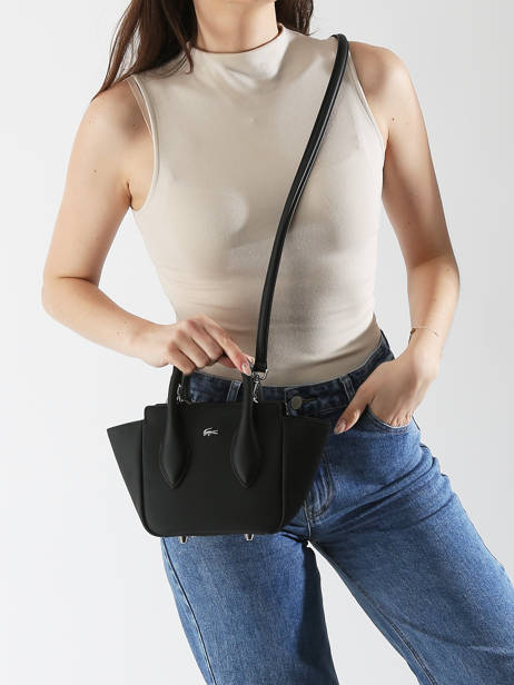 Sac Bandoulière Daily City Lacoste Noir daily city NF4959DZ vue secondaire 1
