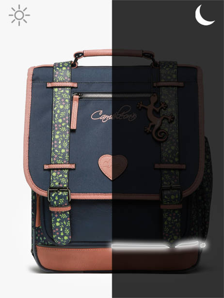 Sac à Dos Vintage Fantasy 2 Compartiments Cameleon Bleu vintage fantasy SD39 vue secondaire 8