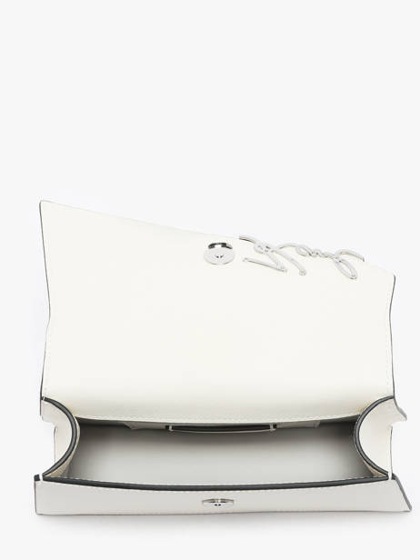 Sac Bandoulière K Signature Cuir Karl lagerfeld Blanc k signature A1W30458 vue secondaire 3