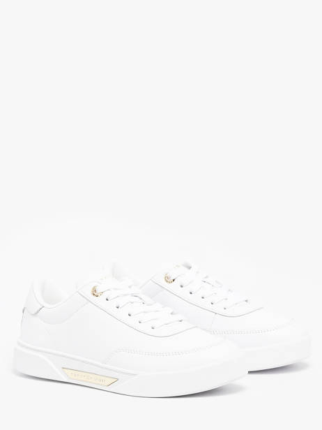 Sneakers En Cuir Tommy hilfiger Blanc women 8682YBS vue secondaire 2