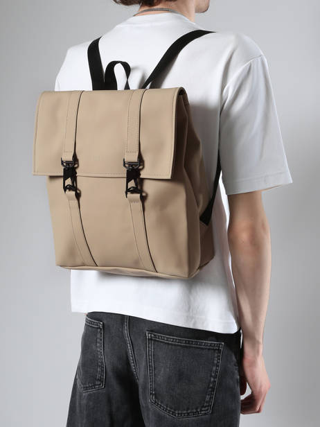 Sac à Dos 1 Compartiment Rains Beige city 13310 vue secondaire 1
