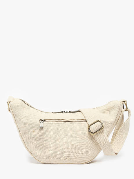 Sac Bandoulière Jute Coton Hindbag Beige jute JU vue secondaire 4