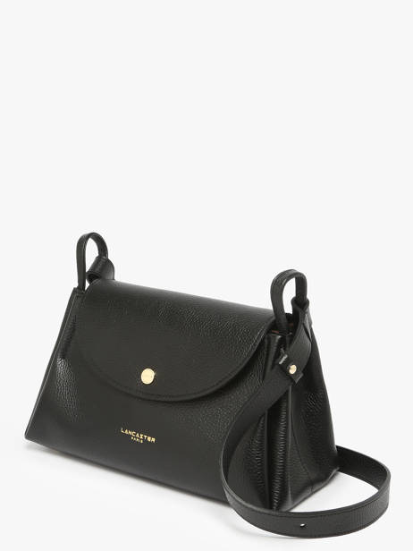 Sac Bandoulière Accordeon Double Cuir Lancaster Noir accordeon double 89 vue secondaire 2