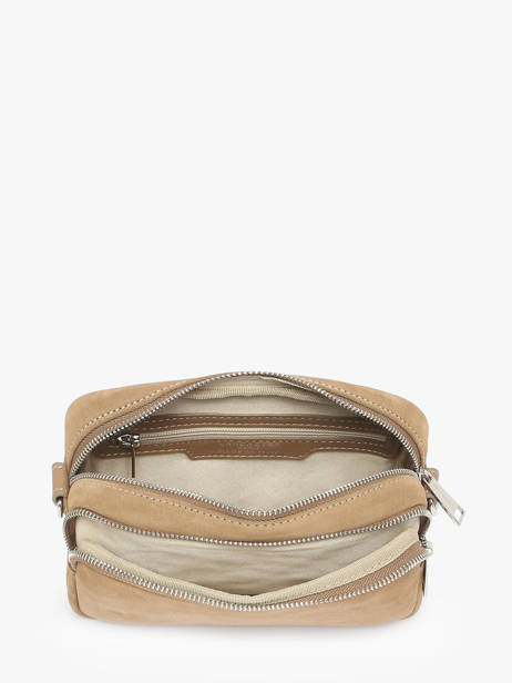 Sac Bandoulière Suede Cuir Lancaster Beige suede 65 vue secondaire 3