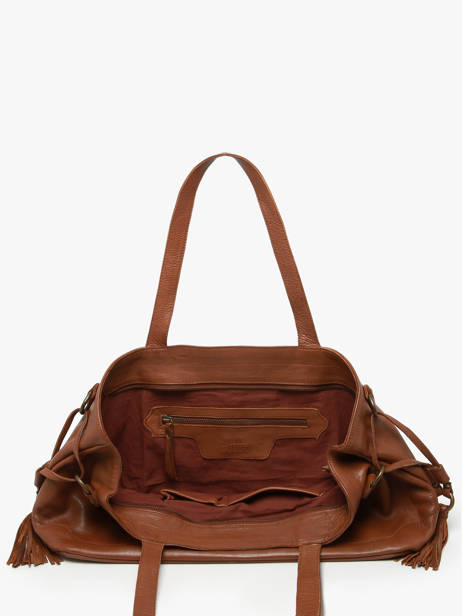 Sac à Main Cow Cuir Basilic pepper Marron cow BCOW80 vue secondaire 3