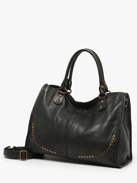 Sac à Main Glam Eyelet Cuir Basilic pepper Noir glam eyelet BGLE31 vue secondaire 2