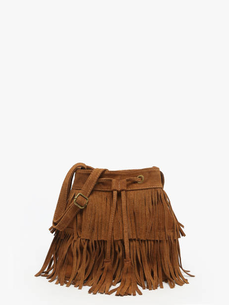 Sac Bandoulière Velvet Cuir Milano Marron velvet VE241116