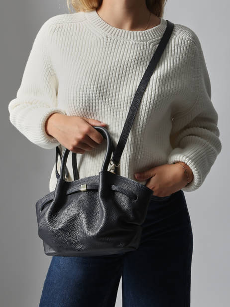 Sac à Main Caviar Cuir Milano Bleu caviar CA25063 vue secondaire 1