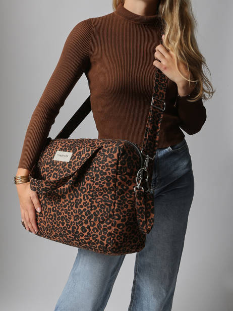 Sac Porté épaule Darcy Coton Recyclé Rivedroite Bleu wild tribe DARCYWIL vue secondaire 1