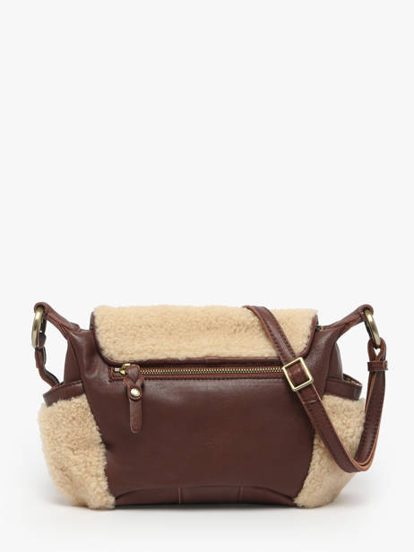 Sac Bandoulière Vintage Cuir Mila louise Beige vintage 35231TC vue secondaire 4