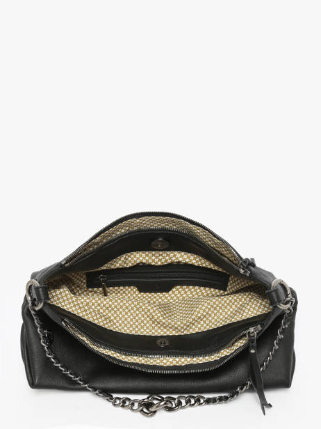 Sac Bandoulière Vintage Cuir Mila louise Noir vintage 3822C vue secondaire 3