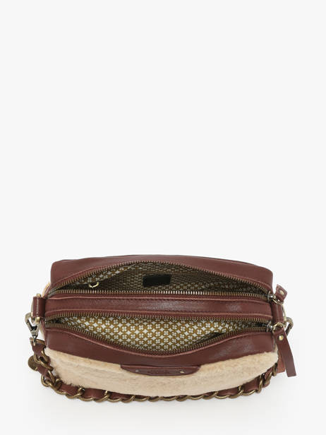 Sac Bandoulière Vintage Cuir Mila louise Beige vintage 23673TC vue secondaire 3