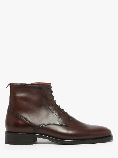 Bottines En Cuir Kost Marron men B