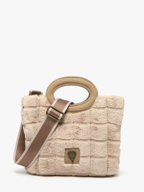 Sac Porté épaule Quadri Polyester Le voyage en panier Marron quadri AHP271