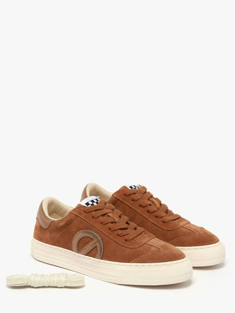 Sneakers En Cuir No name Marron women ACEZ04KC vue secondaire 1
