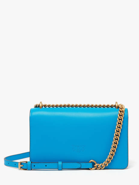 Sac Bandoulière Love Bag Icon Cuir Pinko Bleu love bag icon A0F1 vue secondaire 4