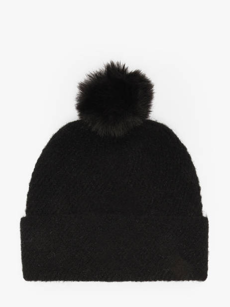 Bonnet Tommy hilfiger Noir th pom pom  AW17817 vue secondaire 2