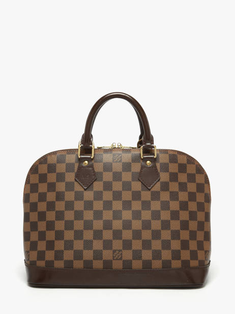 Sac Porté Main D'occasion Alma Damier Louis vuitton Marron second life 1553881