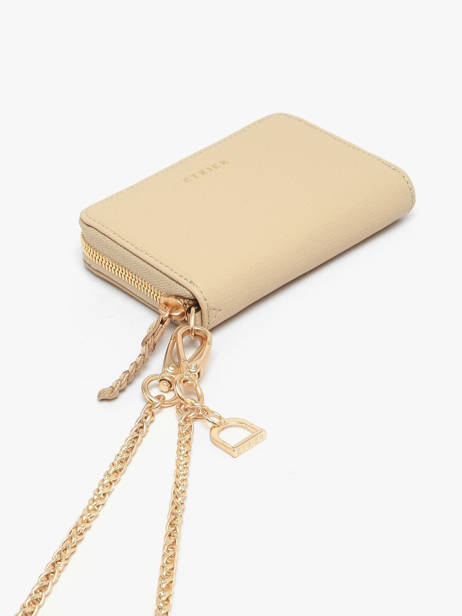 Porte-monnaie Torsade Cuir Etrier Beige torsade ETOS096M vue secondaire 1