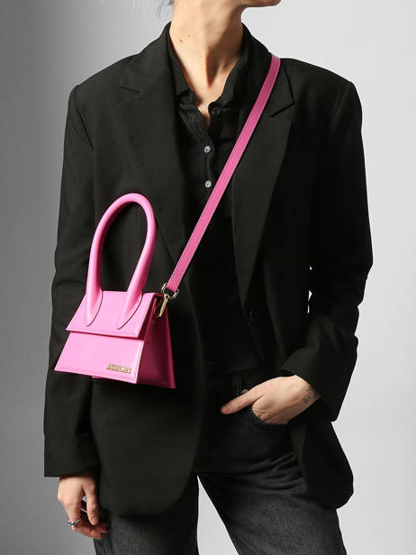 Sac Bandoulière D'occasion Chiquito Moyen Cuir Jacquemus Rose second life 1560114 vue secondaire 1
