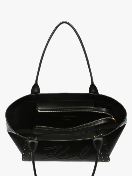 Sac Porté épaule K/ville Studs Cuir Karl lagerfeld Noir k ville B1W30261 vue secondaire 3