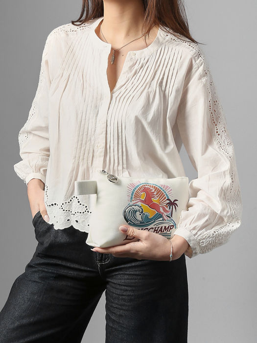 Longchamp Le pliage surf Pochettes Blanc