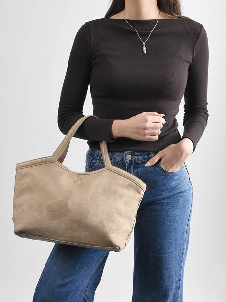 Sac Porté Main Identite Lulu castagnette Marron identite D vue secondaire 1