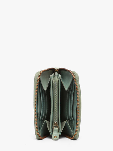 Porte-monnaie Texas Cuir Biba Bleu heritage BT11 vue secondaire 1