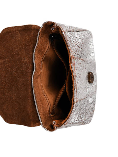 Sac Suzon S Argento Cuir Paul marius Gris argento SUZSARG vue secondaire 3