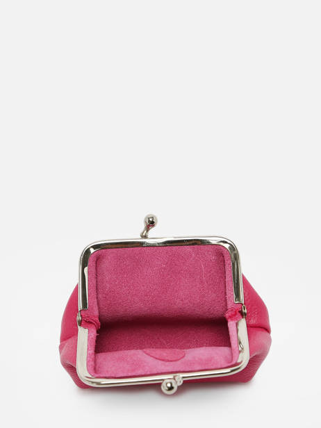 Porte-monnaie Madras Cuir Etrier Rose madras EMAD654 vue secondaire 1